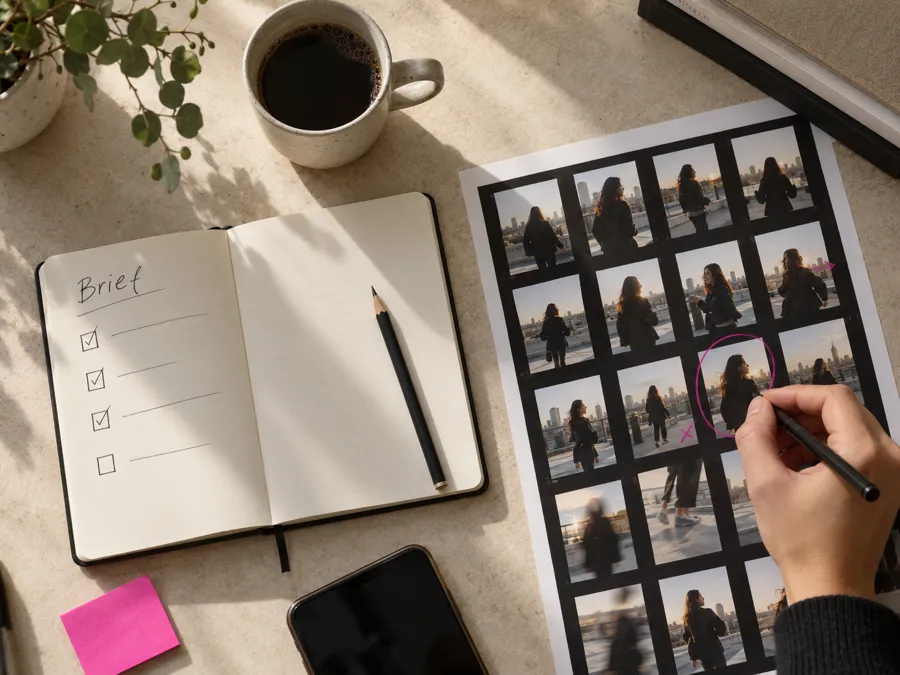 Exemple de clip vertical : 1. Le brief validé