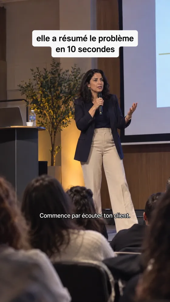 Exemple de clip vertical : Le conseil de la conférence