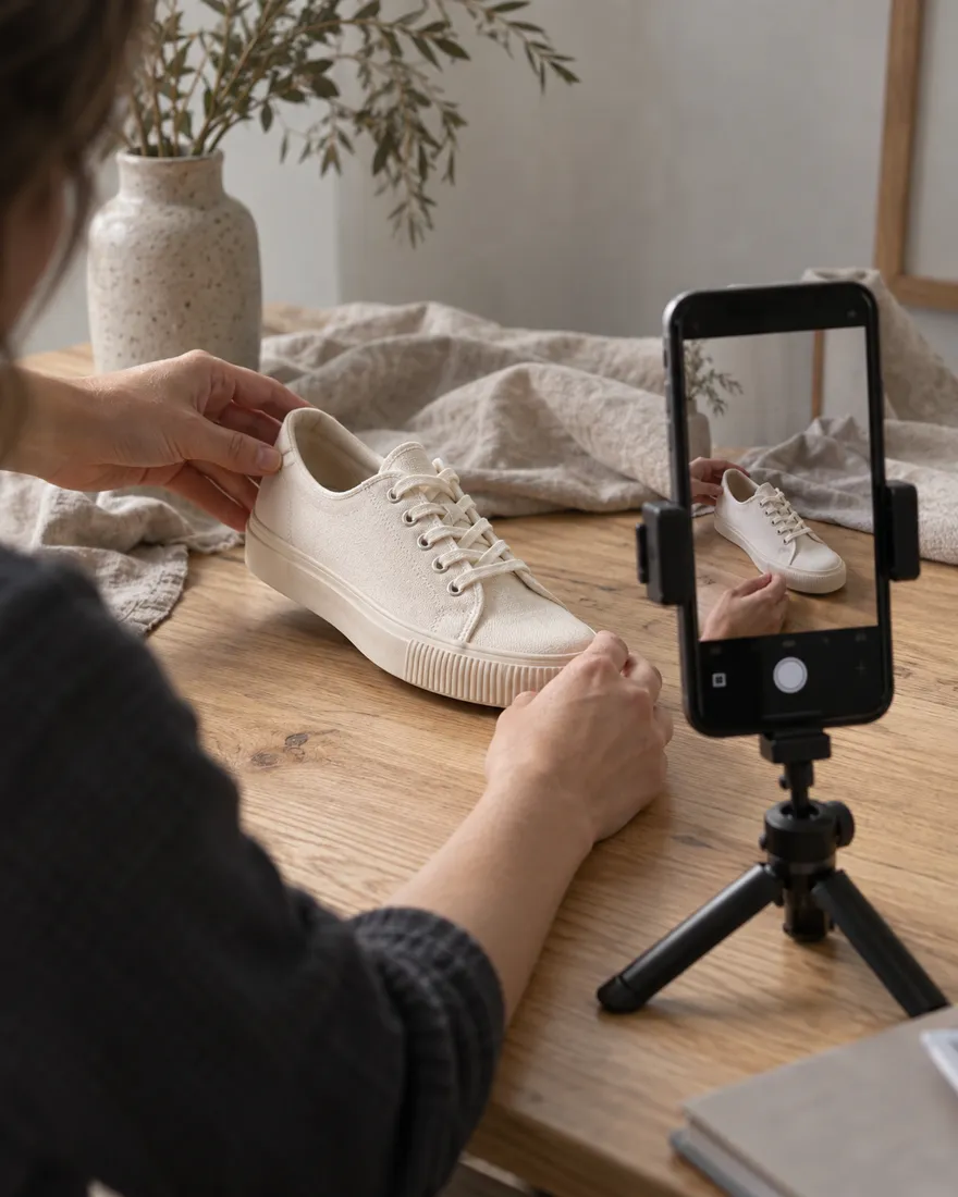 Tournage d'une vidéo produit pour une campagne de clipping de marque